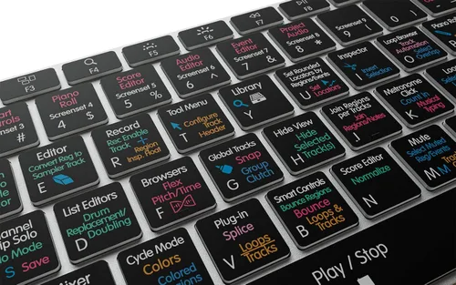 Vista 6 de KB Covers Teclado retroiluminado Logic Pro Atajos codificados por