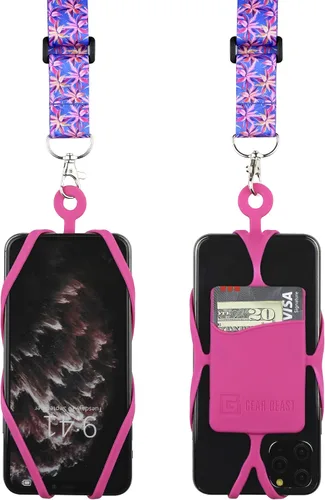 Vista 10 de Gear Beast Cordón para teléfono celular con correa ajustable para el cuello compatible con iPhone Galaxy y la mayoría de teléfonos inteligentes