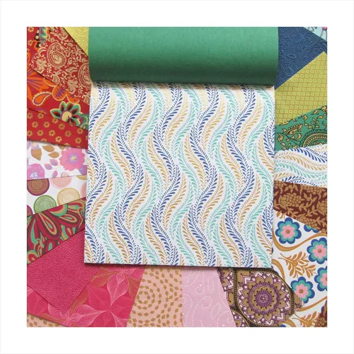 Vista 6 de Paperhues Elegant Designs Collection - Papel de recortes hecho a mano de 12 x 12 pulgadas, 24 hojas.