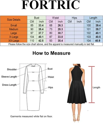 Vista 4 de FORTRIC Vestidos de fiesta nupciales elegantes de verano para mujer