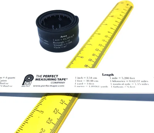 Vista 4 de Perfect Measuring Tape - Regla a presión de pulsera - Banda métrica de silicona para pulsera - Dos caras