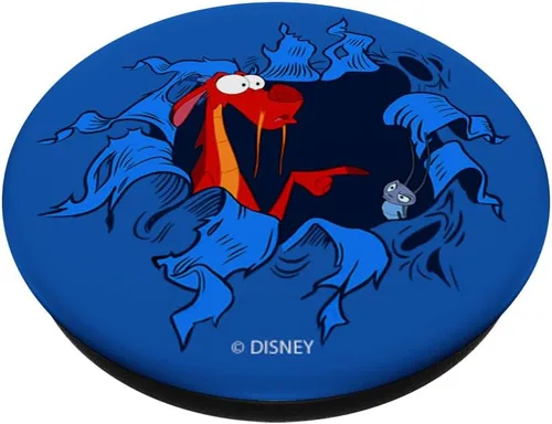 Vista 2 de Disney Mulan Mushu & CRI-Kee PopSockets PopGrip adhesivo PopGrip