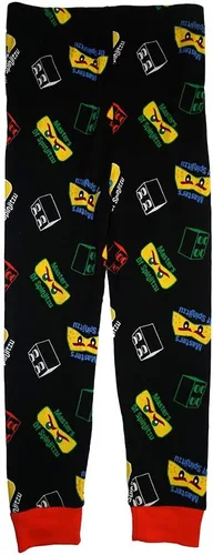 Vista 7 de LEGO Ninjago - Conjunto de pijama de 4 piezas, manga larga, pantalón largo, brilla en la oscuridad