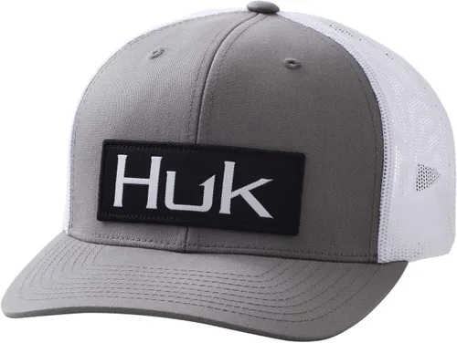 Vista 45 de HUK - Gorra de camionero de malla para hombre con cierre a presión Gorra de pesca antirreflectante