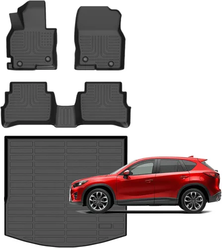 Vista 80 de Alfombrillas para Jeep Compass 2007-2016/2007-2016 Jeep Patriot/Dodge Caliber 2007-2012 para todo tipo de clima con forro de carga para automóvil