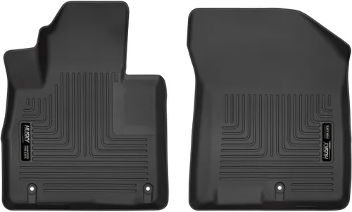 Vista 14 de Husky Liners Weatherbeater Alfombrillas de piso Compatible con Hyundai Santa Fe 2013-2018; Hyundai Santa Fe XL 2019 2da fila, 1 pieza negro