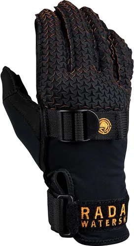 Vista 2 de Radar Guantes deportivos acuáticos Hydro-A para hombre, palma de agarre adhesivo Amara, cierre PowerPull, corte láser, dedos precurvados, ajuste sin