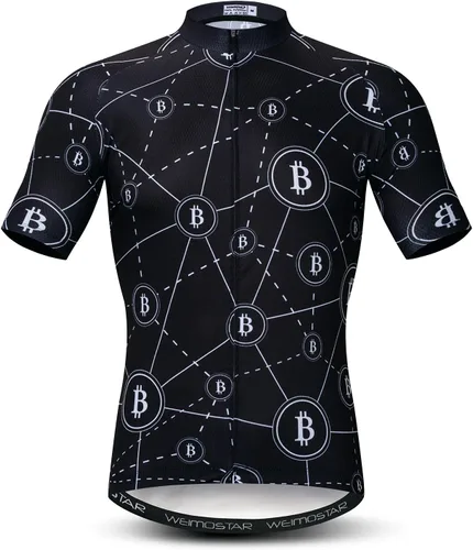 Vista 78 de Weimostar Hombre Ciclismo Jersey Manga Corta Bicicleta Ropa Multicolor Diamante