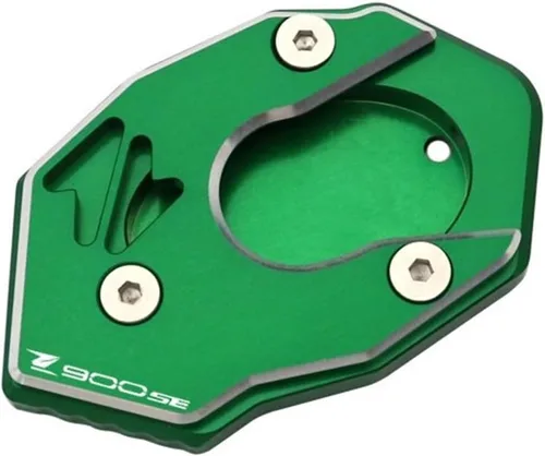 Vista 13 de Moto Kickstand - Extensión de pie lateral para Kawasaki Z900SE Z900 Z650RS Z 900SE 900 650RS Soporte Ampliar Placa de soporte (Color A: Negro)
