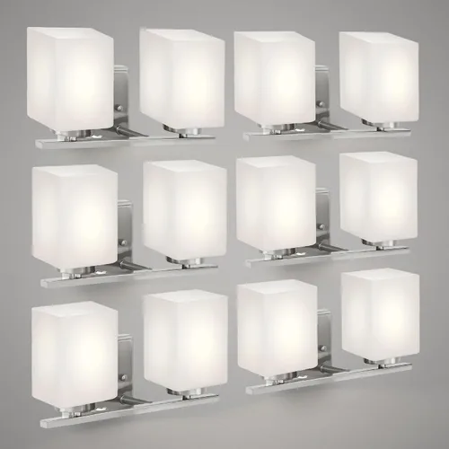 Vista 18 de ASD Accesorio de iluminación de tocador de montaje en pared de 3 luces Enchufe E26 de 60 W de 120 V Compatible con bombillas LED
