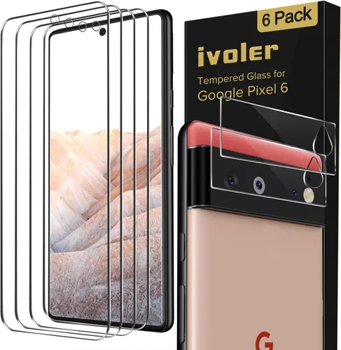 Vista 13 de ivoler Paquete de 2 protectores de pantalla de vidrio templado para Google Pixel 4a 4G (5.8 pulgadas)