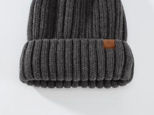 Vista 7 de Home Prefer Gorro de invierno para hombre, gorro de punto de vellón, gorro cálido para hombre y mujer