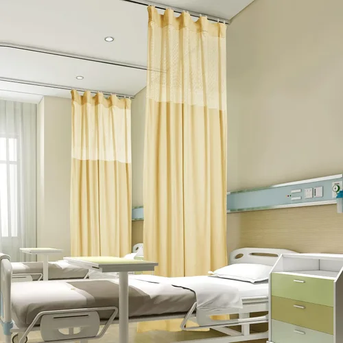 Vista 24 de Fcosie Cortinas divisoras de habitación de hospital con ganchos planos para cubículo, pantalla de privacidad para hospital, clínica médica