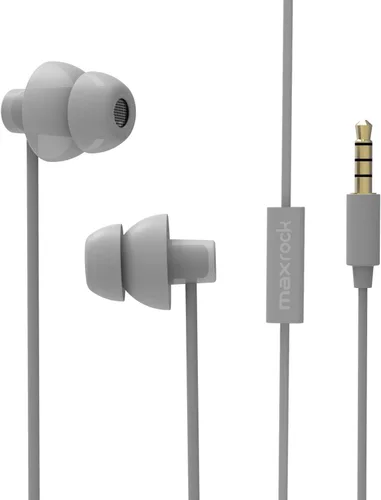 Vista 8 de MAXROCK - Auriculares intrauditivos ultra suaves y cómodos con micrófono y control de volumen, bloqueadores de sonido para dormir, ronquidos, hora