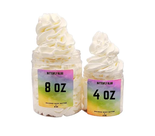 Vista 3 de Bite Me Mantequilla Corporal Batida, loción natural, orgánica, tarro de 8 onzas, hecho con manteca de karité, manteca de mango, aceite de coco