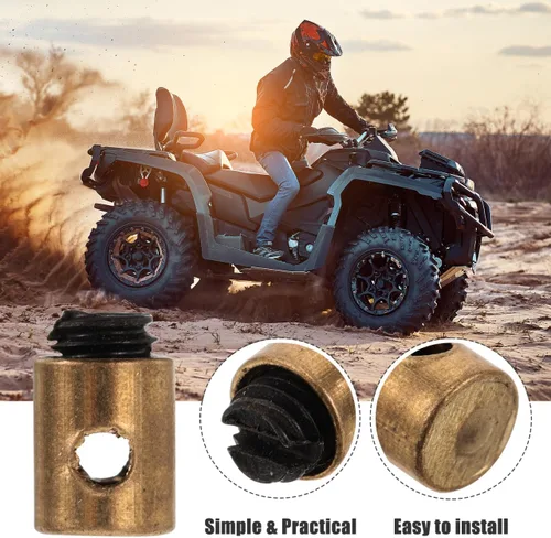 Vista 9 de Cabilock Kit de abrazadera de núcleo de embrague, 20 pezones de cable de acelerador de metal, ajuste universal para motocicleta y scooter