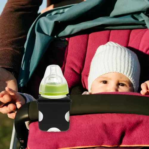 Vista 6 de UPKOCH Stroller Water Bottle Holder Pushchair Cup Organizer with Clamp for Bottles Cups and