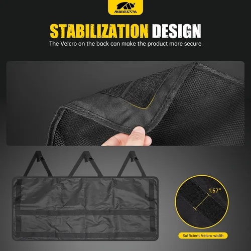 Vista 3 de MIKKUPPA Organizador de maletero para SUV - Almacenamiento grande colgante de 42"*18" para asiento trasero de Subaru Crosstrek Forester Outback