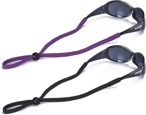 Vista 14 de 2-Pack Universal Eyeglasses Strap Adjustable Lanyard Eyewear Retainer, 24" Negro