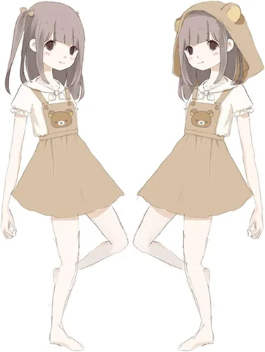 Vista 5 de Mfacl Lindo vestido de Lolita Kawaii Lolita Vestido de Oso Lindo Harajuku Lolita Vestido, Marrón, S