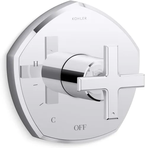 Vista 51 de KOHLER K- TS27043-3-BV Occasion™ RITE-TEMP VALVE TRIM, vibrante bronce cepillado