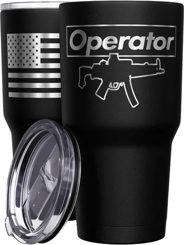 Vista 63 de We The People Holsters - Vaso térmico de 30 onzas, 0% Liberal, Negro