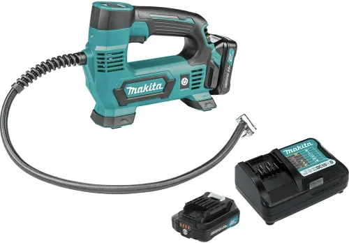 Vista 4 de Makita MP100DWRX1 12V MAX CXT Kit de inflador inalámbrico de iones de litio (2.0Ah) con linterna LED inalámbrica de iones de litio de 12V MAX ML103