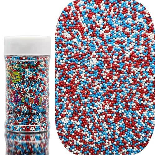 Vista 23 de SE Si&Moos Pink Nonpareil Sprinkles - Mini perlas comestibles de 0.079 in Rosa bebé