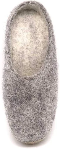 Vista 4 de Nootkas Pantuflas tipo mule para mujer de lana merino de fieltro 'Astoria