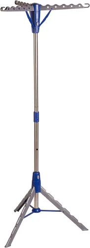 Vista 3 de Honey-Can-Do Trípode de secado de ropa de acero de 64 pulgadas plegable – Estante de ropa colapsable que ahorra espacio, soporte para secadora