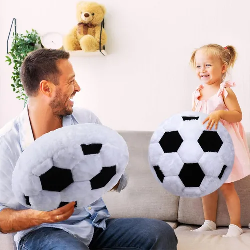 Vista 8 de Almohada de balón de fútbol almohada de flor verde salvia para el hogar sofá cama decorativa