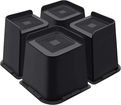 Vista 37 de ANNKUT Elevadores de cama de 1 pulgada resistentes, elevadores de muebles para cama, escritorio, mesa, sofá, sofá, elevadores de cama de gran