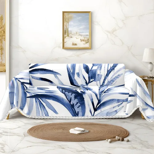 Vista 19 de Funda de sofá de delfines de sirena de fantasía, fundas de sofá estampadas, fundas para sillón, funda resistente a las manchas, protector universal