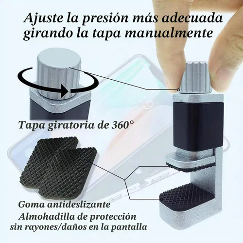 Vista 3 de Abrazadera de reparación de teléfono, 4 piezas para reparación de pantalla, sujeción ajustable, soporte de clip para iPhone, herramienta