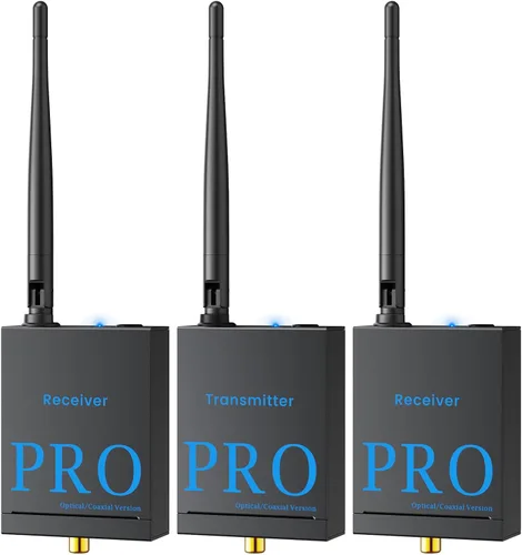 Vista 9 de 1Mii Transmisor y receptor de audio inalámbrico de 2.4 GHz