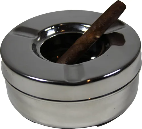 Vista 6 de Cenicero de 4 estribos para hombres y mujeres, duradero, hecho a mano para cigarrillos, pequeña bandeja de acero para cenizas de cigarros