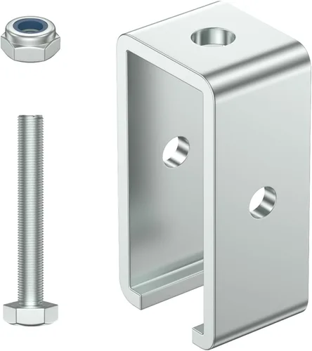 Vista 6 de SKTREX Conector de canal de puntal extendido para montaje en canal de puntal de 1-5/8" de ancho y 1-5/8" de altura