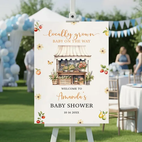 Vista 4 de Señal de bienvenida de Berry Sweet Baby Shower Fresa