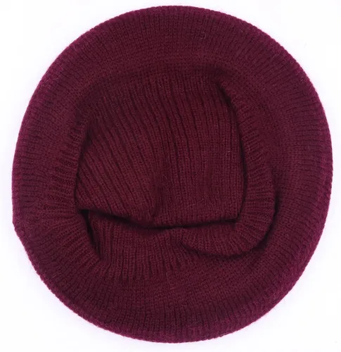 Vista 59 de C-US - Gorro de punto cálido para mujer, con visera de ganchillo con acento de flores