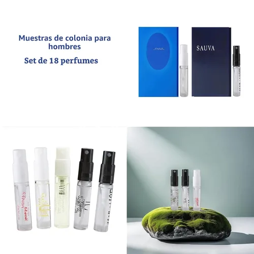 Vista 2 de Juegos de Muestras de Colonia para Hombres Diseñador Perfume de Colonia de Alta Gama Muestras para Hombres Descubre 18 Marcas Muestreador