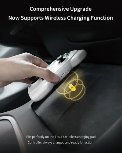 Vista 4 de Jowua Multi-Device Wireless Controller Compatible for Tesla 2025 New Model Y Model 3/Y/S/X/cybertruck Compatible for Switch, one controller set