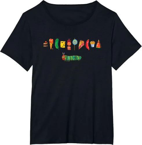 Vista 7 de Camiseta infantil The Very Hungry Caterpillar Feast Negro