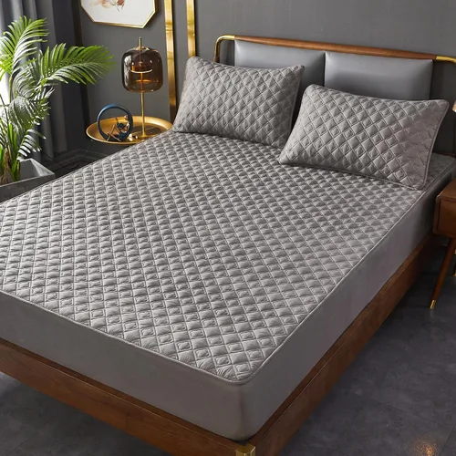 Vista 26 de ZIQINPSQ Sábana bajera amarilla tamaño twin, sábana bajera de bolsillo profundo, cálida para invierno, transpirable, antideslizante, perfecta