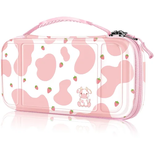 Vista 10 de FINTIE - Funda de transporte a prueba de golpes para Nintendo Switch Lite 2019 Hard Shell Protective Cover, Portable Travel Storage Bag, Game Card