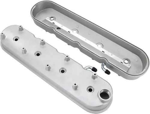 Vista 6 de LS - Cubiertas de válvula de aluminio fundido con soportes de bobina compatibles con Che-vy Small Block V8 293 325 346 364 376 427 LS1 LS2 LS3 LS6