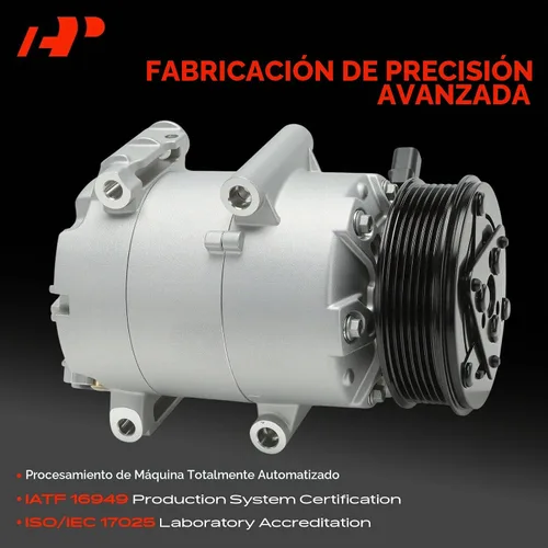 Vista 3 de Compresor de aire acondicionado A-Premium con embrague