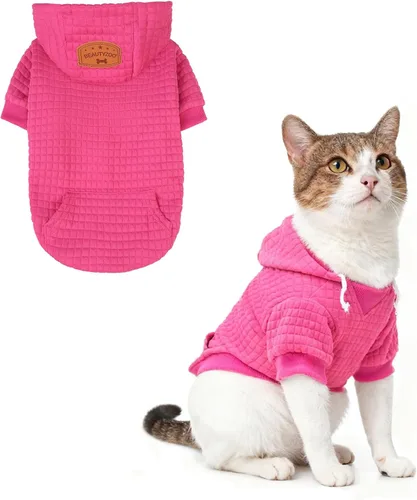 Vista 65 de BEAUTYZOO - Sudadera con capucha para perros con agujero para correa y bolsillo, suéteres para perros pequeños, medianos y grandes, niños y niñas