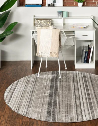 Vista 33 de Unique Loom Gemstone Collection - Alfombra de área - Topacio (2' x 5' 11" corredor, marfil / marrón)