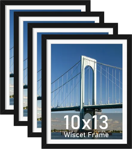 Vista 39 de Wiscet Juego de 3 marcos de fotos de 8 x 10 pulgadas, muestra fotos de 5 x 7 pulgadas con paspartú o de 8 x 10 pulgadas sin paspartú, marco de fotos