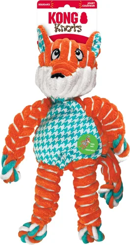 Vista 3 de KONG Floppy Knots - Juguete de cuerda anudada para perros que atrae el juego – Juguete de tirar que satisface los instintos naturales – Suministros